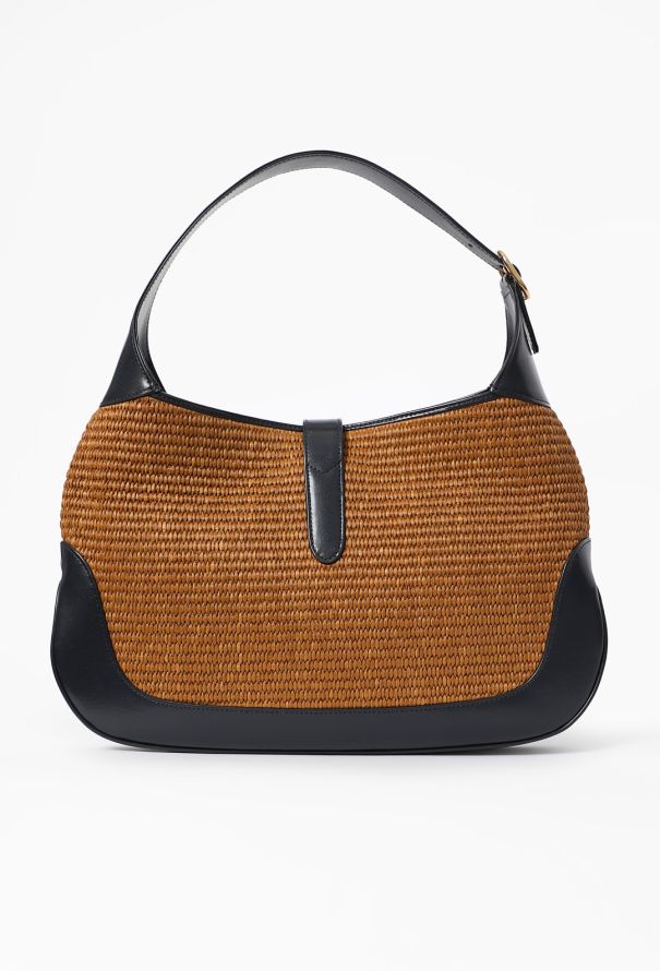 Gucci Jackie 1961 Large Raffia Shoulder Bag - 4