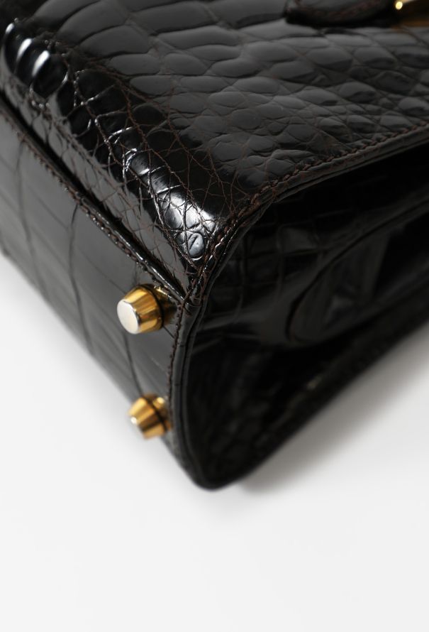 Gucci Vintage Crocodile Leather Bag - 7