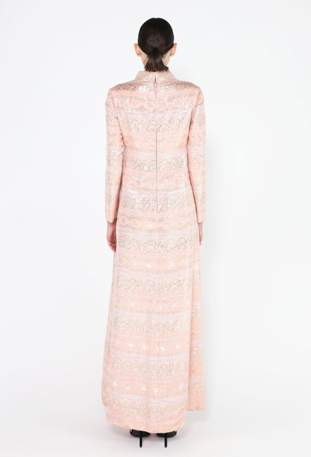 Malcom Starr 1960s Brocade Lamé Gown - 4