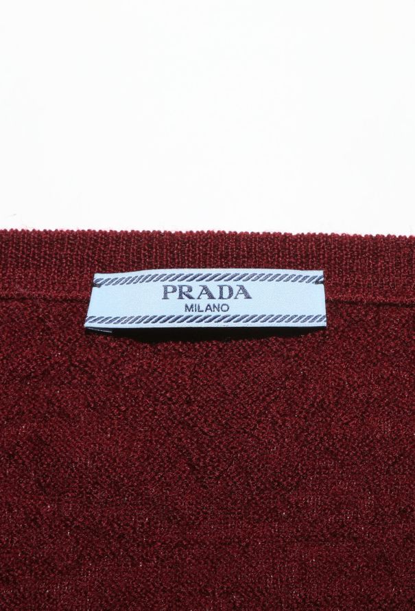 Prada Plunging Knit Sweater, S/S 2026 - 6