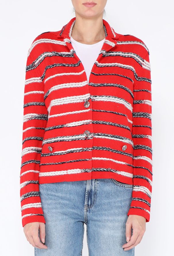 Chanel S/S 2020 Cashmere Striped Cardigan - 1
