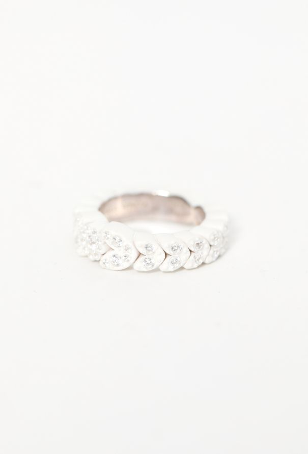 Bottega Veneta S/S 2021 Embellished Silver Flower Ring - 4 Bottega Veneta S/S 2021 Embellished Silver Flower Ring - 4