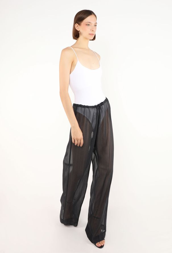 Dries Van Noten Polka Dot Chiffon Pants - 1