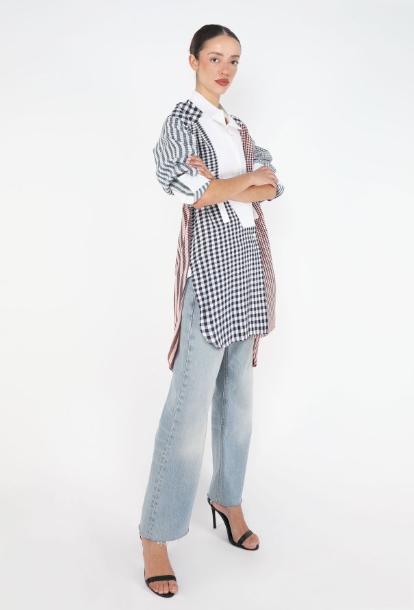 Loewe Gingham Patchwork Tunic - 4