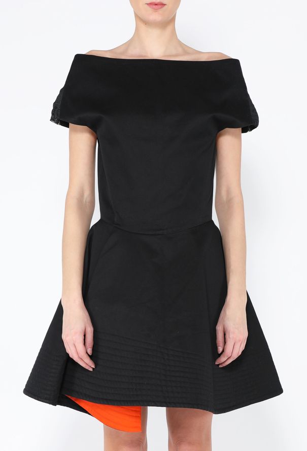 Claude Montana S/S 1988 Sculptural Off The Shoulder Dress - 4