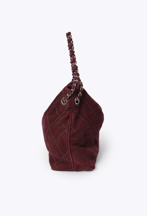 Chanel Quilted French Reviera Nubuck Hobo Bag - 7