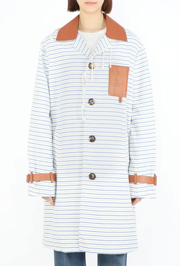 Loewe Striped Canvas Emblem Coat - 3