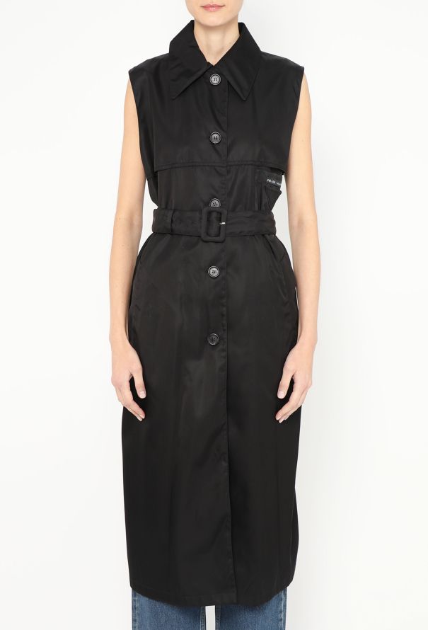 Prada 2019 Belted Nylon Trench Vest - 4 Prada 2019 Belted Nylon Trench Vest - 4
