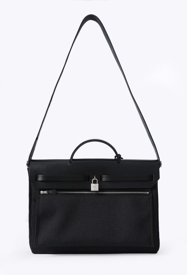 Hermès Toile & Vache Hunter Zip Herbag 39 - 4