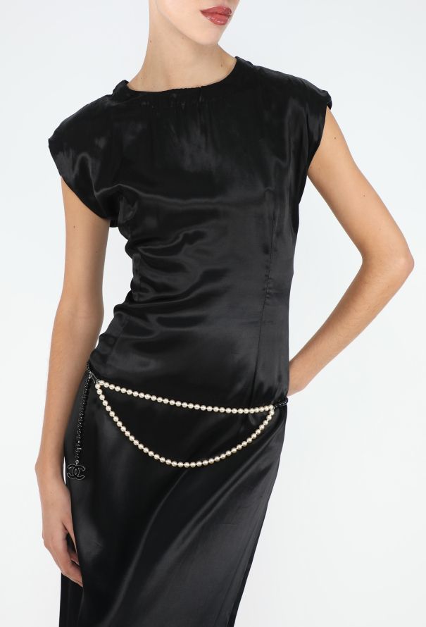 Chanel 2005 Bicolor Pearl 'CC' Belt - 3