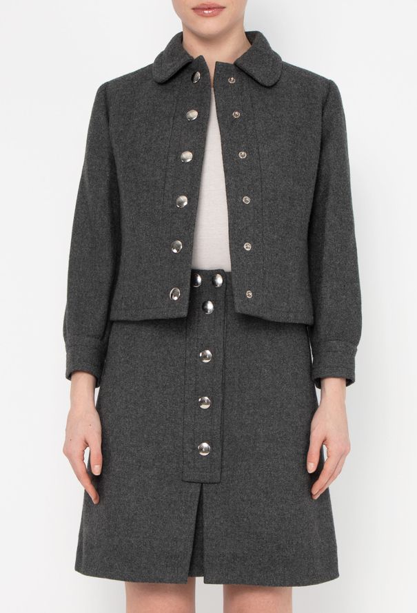 Lanvin 1960s Felted Cropped Mod Ensemble - 2