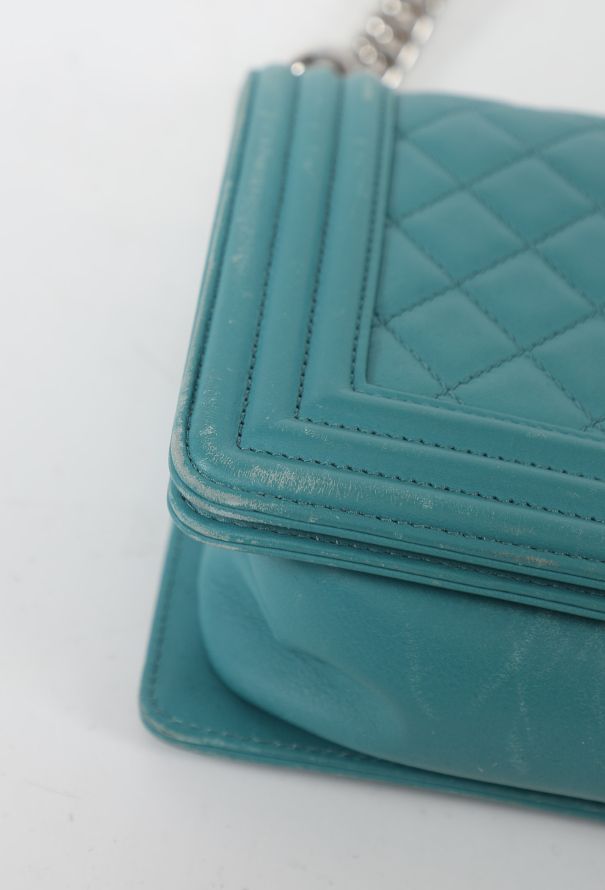 Chanel Turquoise Medium Boy Bag - 7