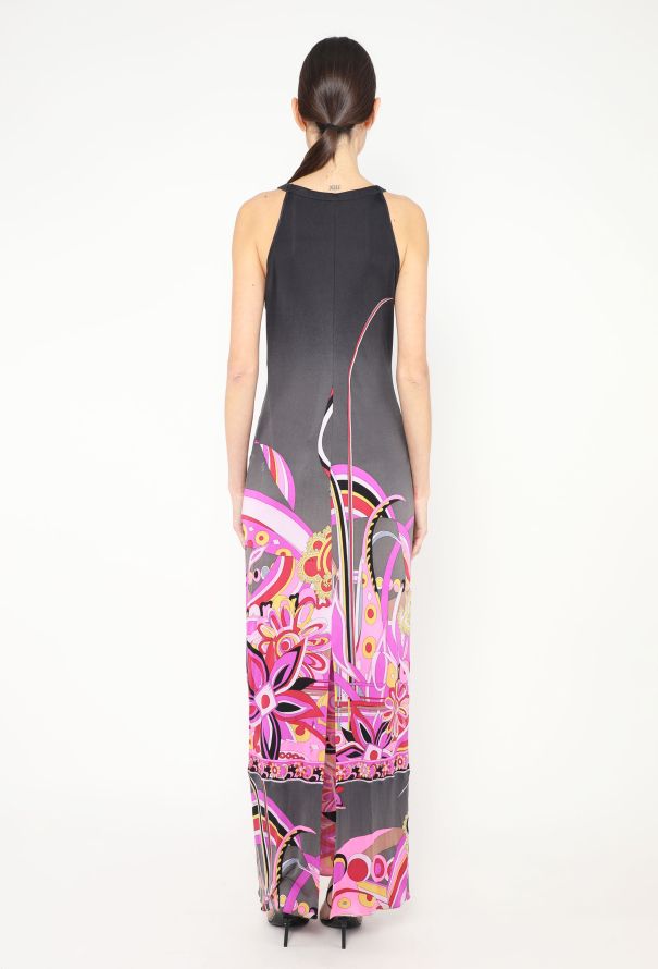 Emilio Pucci Graphic Maxi Halter Dress - 4