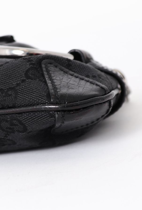 Gucci Black Horsebit Monogram Bag - 8 Gucci Black Horsebit Monogram Bag - 8