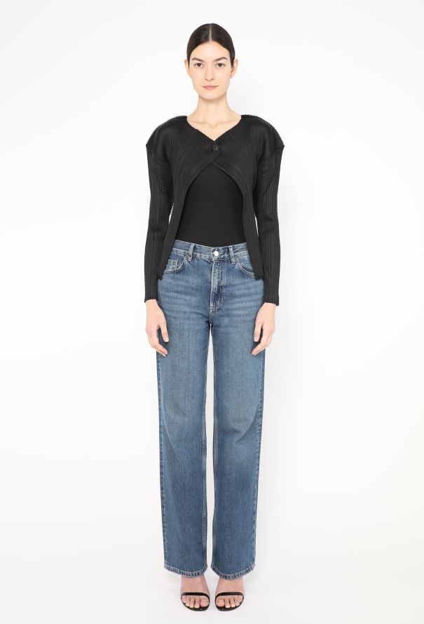 Issey Miyake Pleats Please Buttoned Cardigan - 3