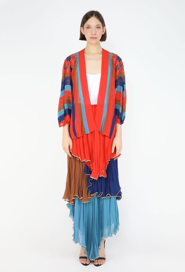 Renato Balestra '70s Bohemian Lamé Ensemble - 1