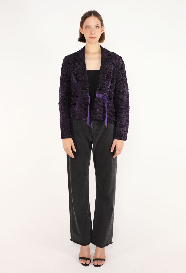 Prada Astrakhan Wrap Jacket, F/W 2000 - 4