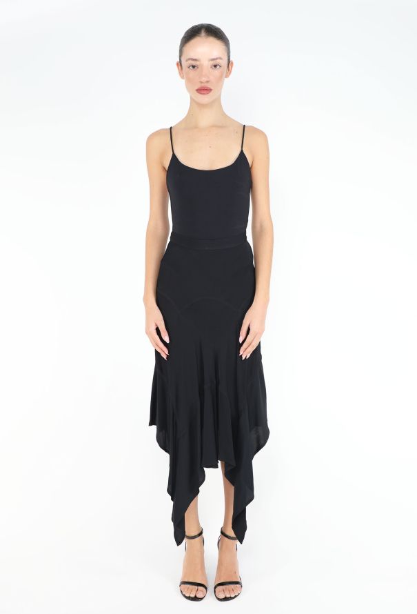 Saint Laurent Tom Ford 2004 Asymmetrical Flared Skirt - 2