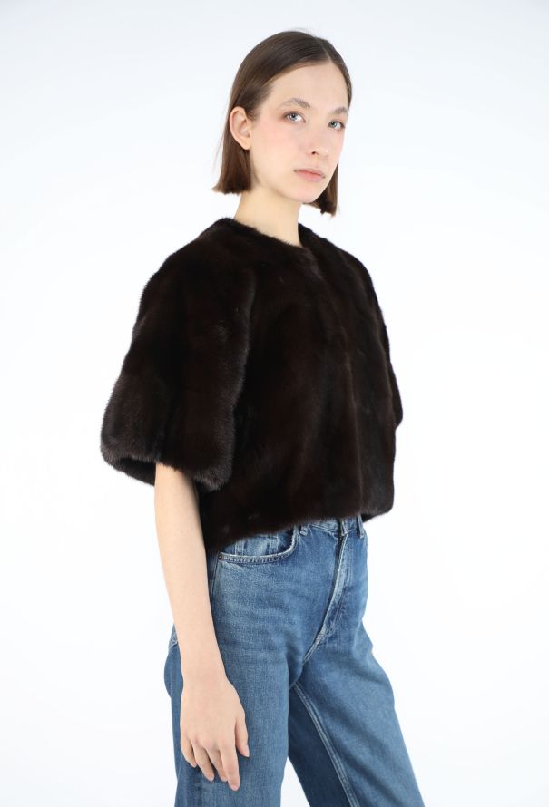 Saint Laurent Edition Mink Fur Bolero Jacket - 5