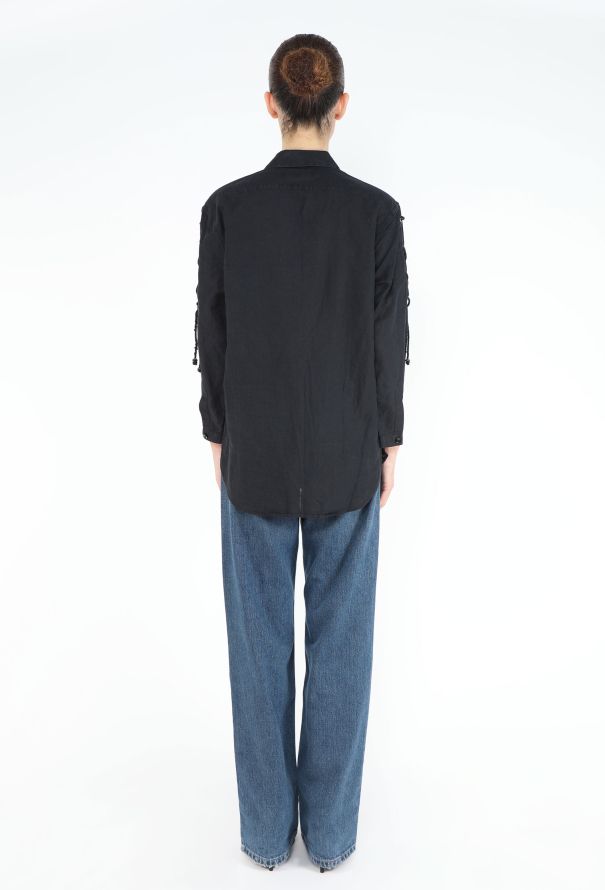 Saint Laurent 2019 Saharan Lace-Up Tunic - 5