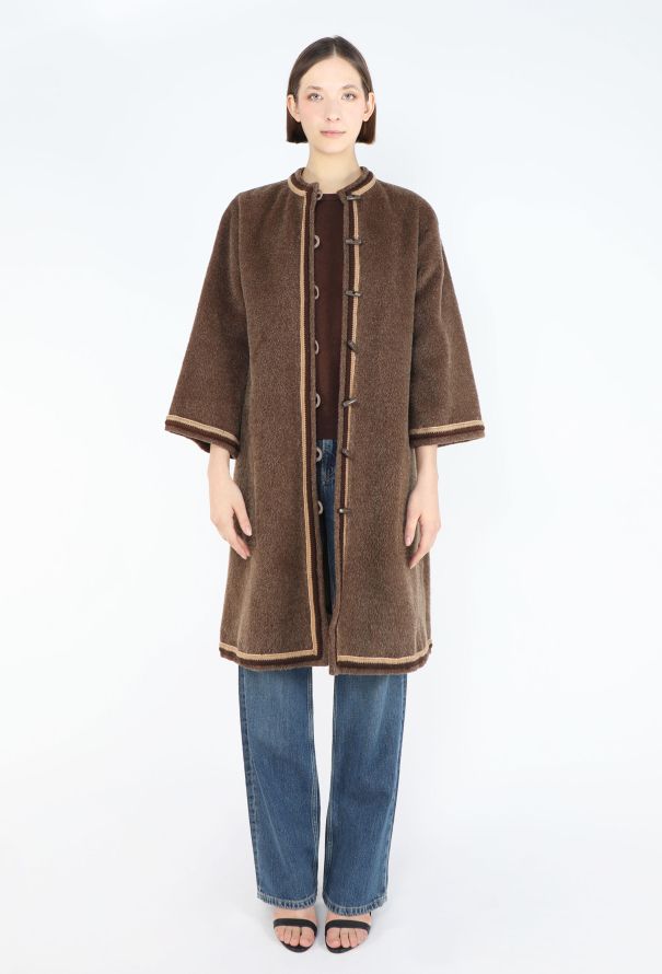 Saint Laurent RARE Fall 1977 Berbère Toggle Coat - 3