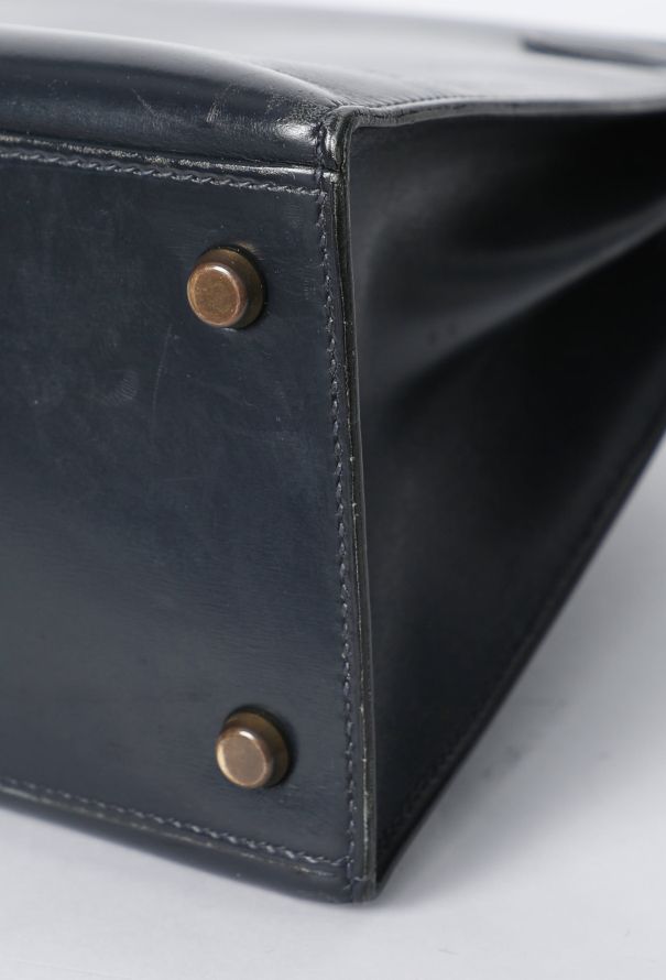 Hermès Vintage Navy Box Kelly Sellier 29 - 11 Hermès Vintage Navy Box Kelly Sellier 29 - 11