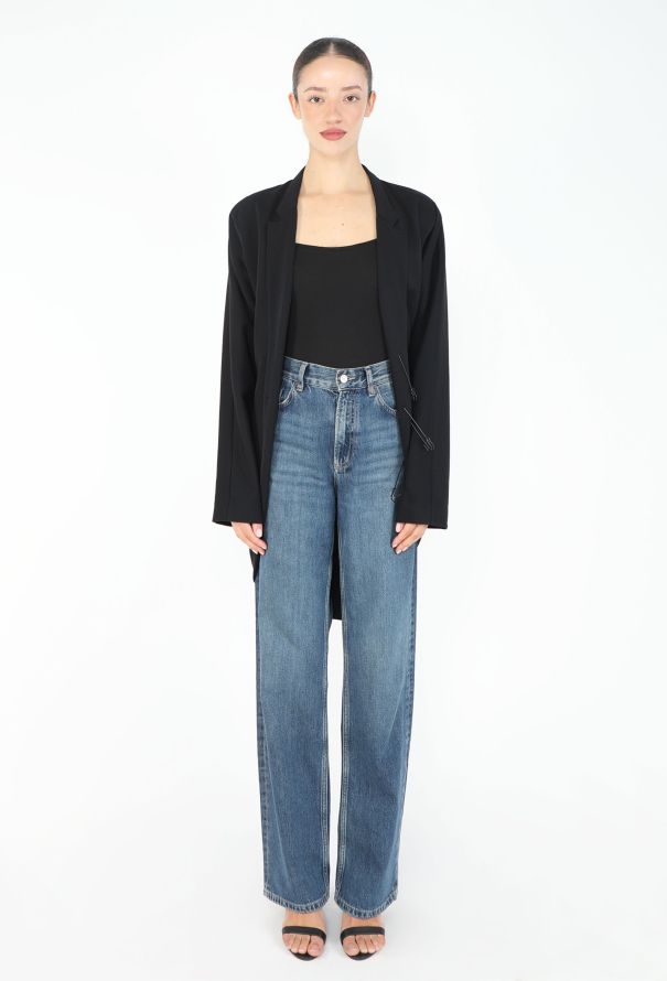 Yohji Yamamoto Late '80s Safety Pin Cutaway Blazer - 4