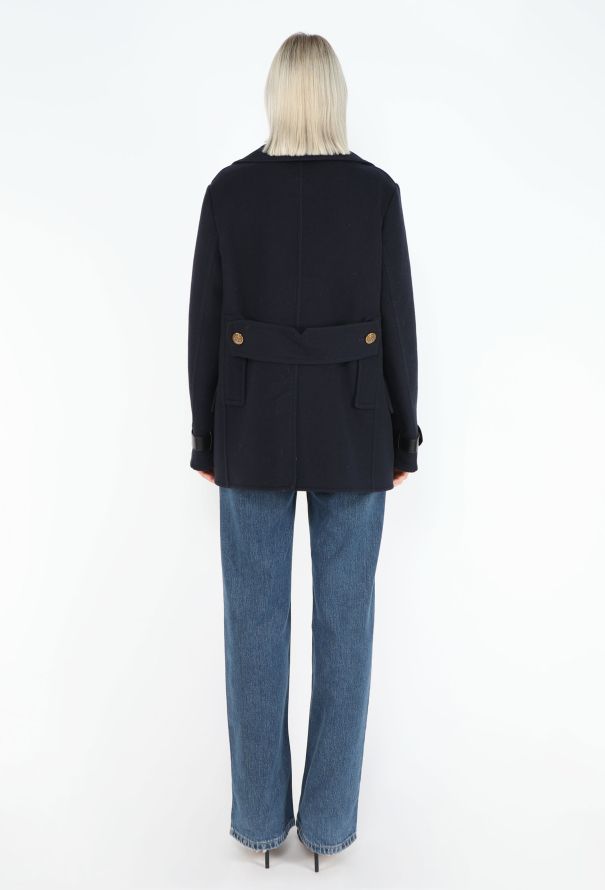 Louis Vuitton 2017 Felted Wool Peacoat - 7