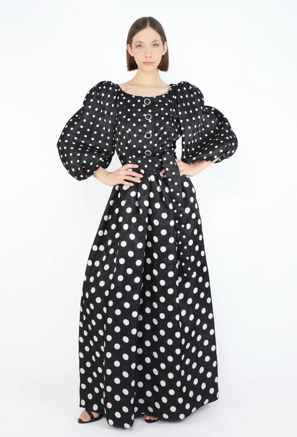 Saint Laurent Haute Couture Spring 1992 Polka Dot Gown - 4