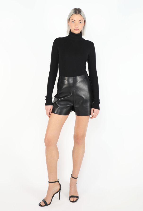 Céline 2020 Lambskin High-Waisted Shorts - 3