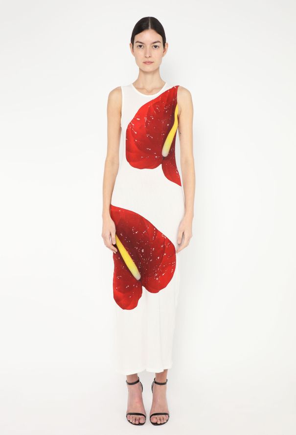 Loewe S/S 2023 Ribbed Floral Maxi Dress - 1