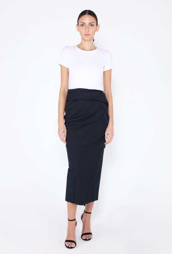 Dries Van Noten 2024 Ruched Column Skirt - 1
