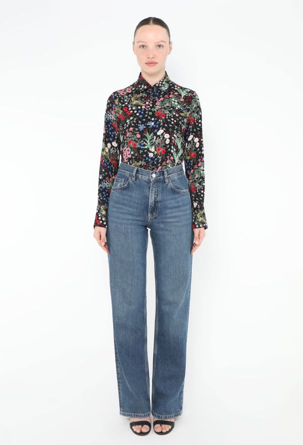 Valentino Pre-Fall 2015 Floral Silk Blouse - 4