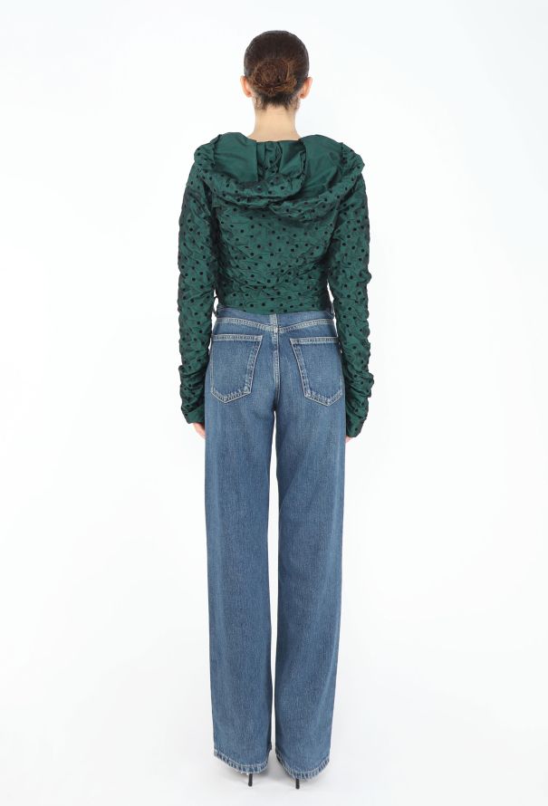 Romeo Gigli Early '90s Polka Dot Ruched Top - 9