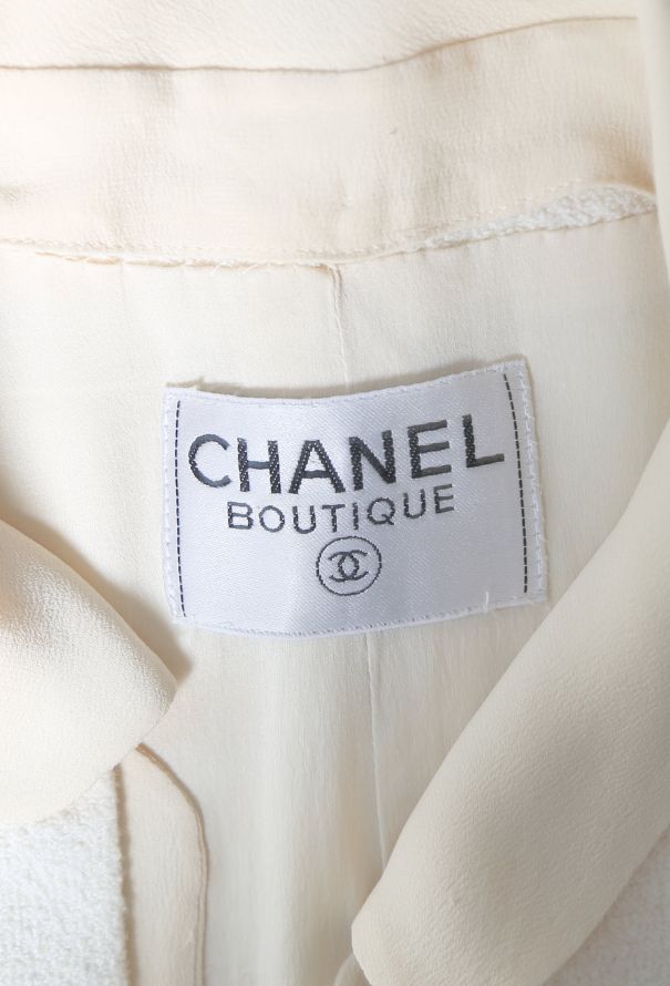 Chanel S/S 1998 Bouclé Silk 'CC' Jacket - 7