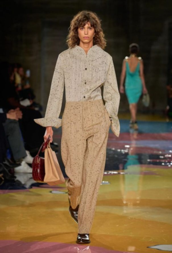 Bottega Veneta S/S 2023 Tapered Bouclé Trousers - 2 Bottega Veneta S/S 2023 Tapered Bouclé Trousers - 2