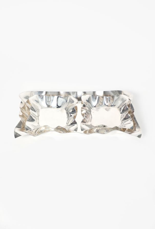 Dior '70s Scalloped Silver Tray Set - 1