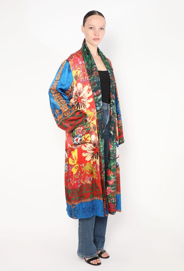 World Treasures Bokja 2023 Reversible floral Silk Kaftan - 5