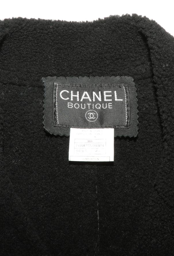Chanel Rare F/W 1996 Shearling-Lined Jacket - 7 Chanel Rare F/W 1996 Shearling-Lined Jacket - 7