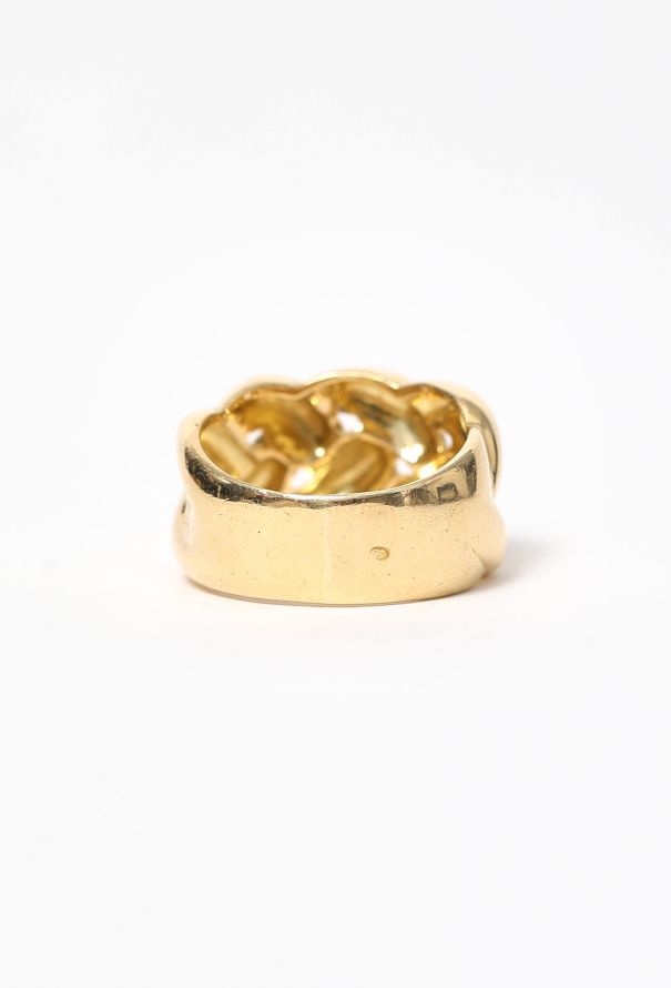 Vintage Fine Jewelry 1980s 18k Yellow Gold Braided Ring - 5 Vintage Fine Jewelry 1980s 18k Yellow Gold Braided Ring - 5