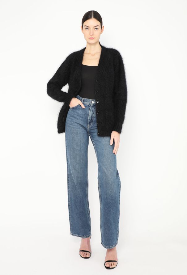 Saint Laurent F/W 2013 Angora Knit Cardigan - 5 Saint Laurent F/W 2013 Angora Knit Cardigan - 5