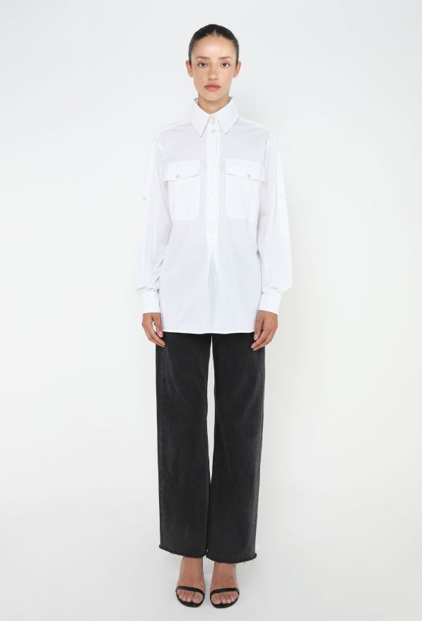 Chanel 2014 Piqué Pocket Shirt - 4