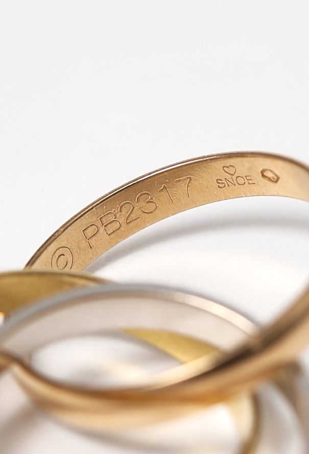 Cartier 18k Gold & Diamond Trinity Ring - 7