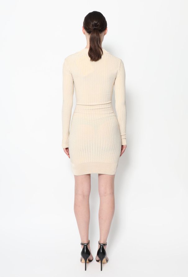 Louis Vuitton Ribbed-Knit Bodycon Dress