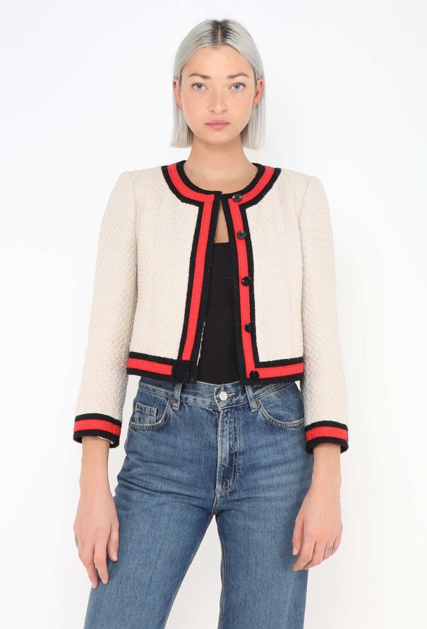 Chanel CAMPAIGN F/W 2001 Bouclé Cropped Jacket - 6