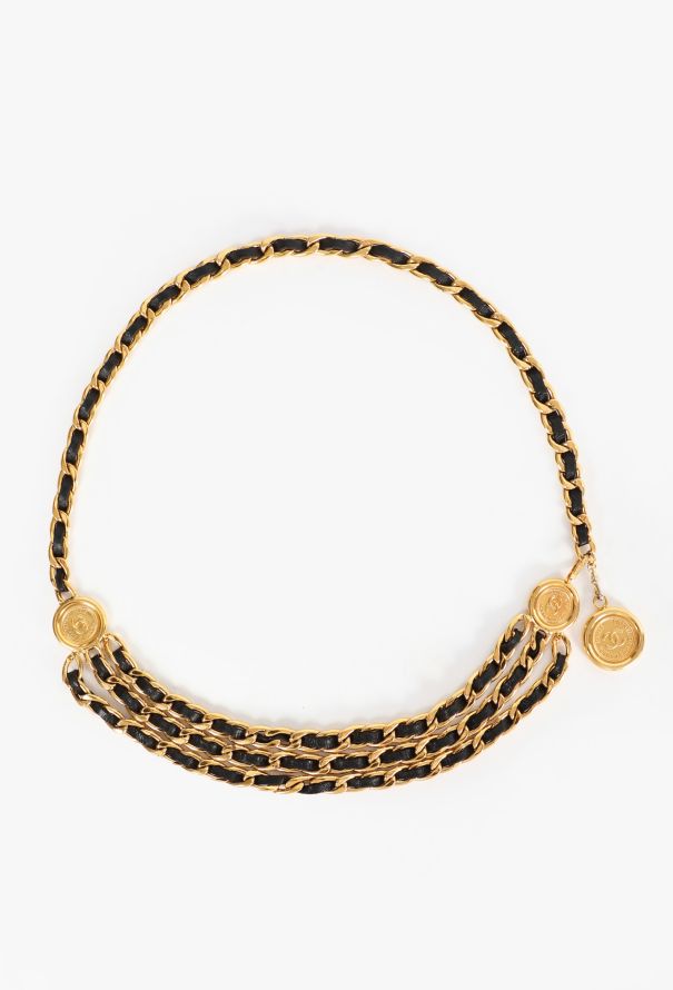 Chanel Triple Chainlink Medallion Belt, F/W 1989 - 1