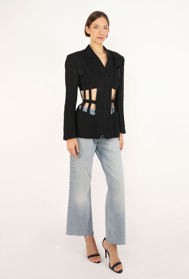 Jean Paul Gaultier Lace-Up Cage Blazer, S/S 1989 - 5