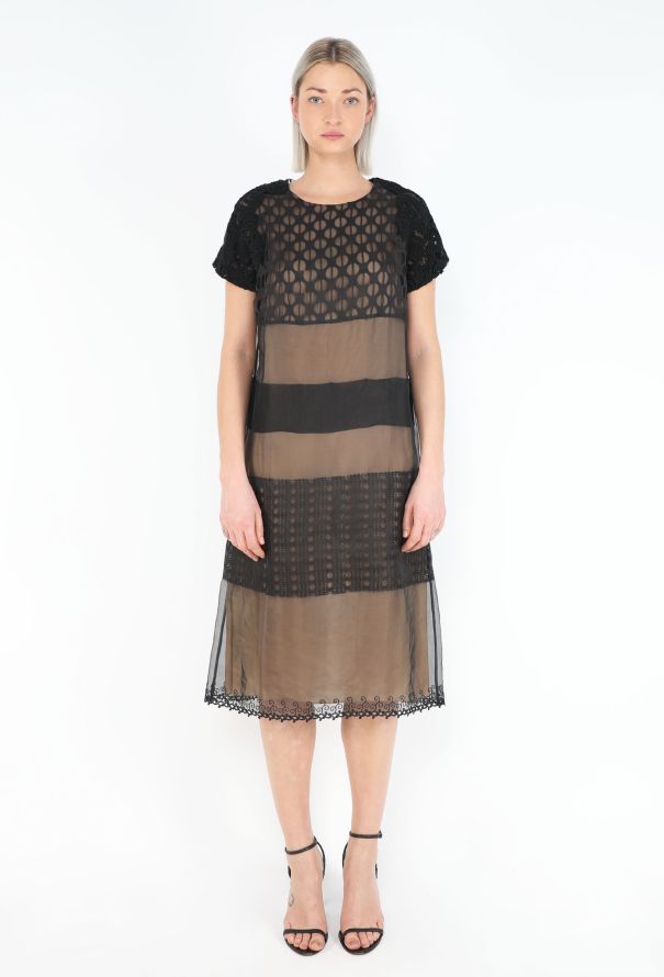 Prada Campaign F/W 2008 Belted Guipure Dress - 4