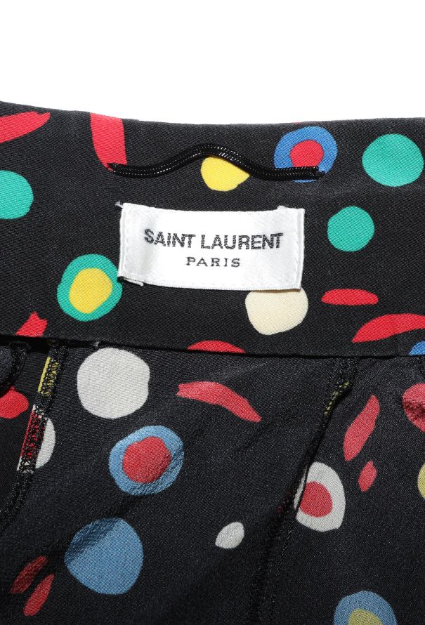 Saint Laurent 2016 Abstract Crêpe Blouse - 4 Saint Laurent 2016 Abstract Crêpe Blouse - 4