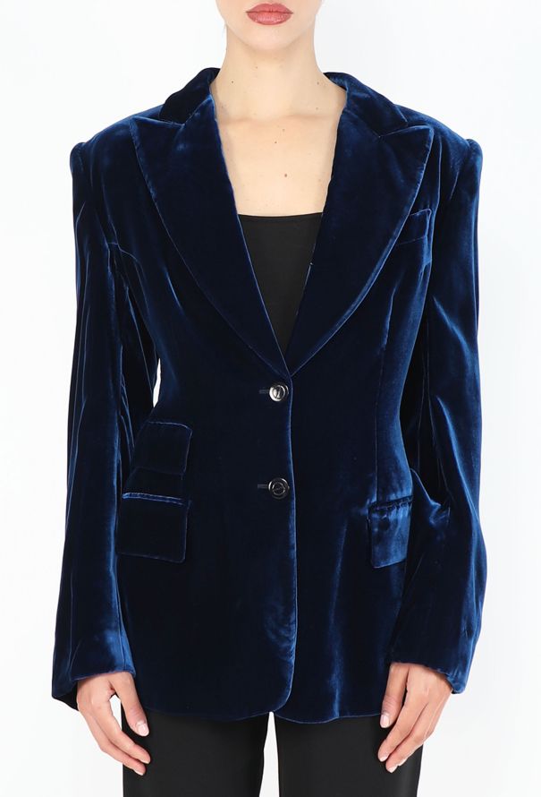 Gucci 1995 Tailored Velvet Blazer - 4